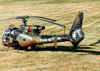 4166 @ EGVA - SA.342M Gazelle coded CXA of French Army unit 1 RHC (Combat Helicopter Regiment) on the flight-line at the 1995 Intnl Air Tattoo at RAF Fairford. - by Peter Nicholson