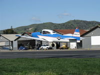 N8667H @ SZP - 1947 North American NAVION, 285 Hp Continental conversion, takeoff climb Rwy 22, Young Eagles flight - by Doug Robertson