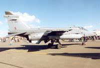 XX766 @ EGVA - Jaguar GR.1A, callsign Boxer 1, of 6 Squadron at RAF Coltishall on display in the static poark at the 1995 Intnl Air Tattoo at RAF Fairford. - by Peter Nicholson