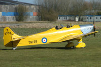 G-AKAT @ EGBR - Miles Hawk Trainer - One of the many aircraft at Breighton on a fine Spring morning - by Terry Fletcher