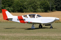 G-OPNH @ EG10 - Departing Runway 11 for some flying with Mew Gull G-AEXF. - by MikeP