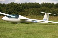 G-CHVR @ X5SB - Schempp-hirth Discus B at The Yorkshire Gliding Club, Sutton Bank, UK in 2008. - by Malcolm Clarke