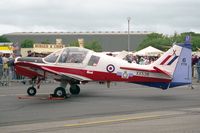 XX538 @ EGXW - Scottish Aviation Bulldog T1. From RAF No 6 FTS, Finningley at RAF Waddingtons Air Show in 1995. - by Malcolm Clarke