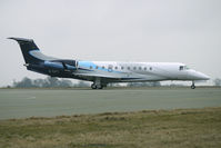 G-THFC @ EGGW - London Executive's Embraer Legacy about to depart Luton - by Terry Fletcher