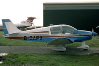 G-BAPX @ EGTC - Robin DR-400-160 Chevalier at Cranfield Airport, UK in 1989. - by Malcolm Clarke