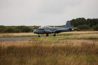 G-SOAF @ EGFH - Brief visit by Strikemaster marked 425 Omani Air Force. - by Roger Winser