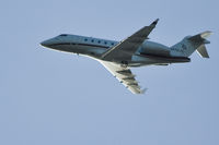 N772JS - Bombardier flying over Sacramento likely from McClellen or Executive - by James Simon