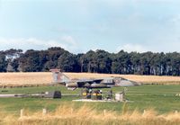 XX729 @ EGQS - Jaguar GR.1A of 226 Operational Conversion Unit preparing for take-off on Runway 05 at RAF Lossiemouth in the Summer of 1988. - by Peter Nicholson