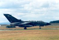 ZA459 @ EGQS - Tornado GR.1 of 15 Squadron based at RAF Bruggen preparing to depart RAF Lossiemouth in the Summer of 1988. - by Peter Nicholson