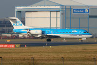 PH-KZS @ EGCC - A Leeds fog diversion today - and a F/V to MAN for this 'new' KLM Fokker. - by MikeP