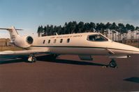 84-0085 @ EGQL - C-21A Learjet of 58th Military Airlift Squadron at Ramstein Air Base on display at the 1988 RAF Leuchars Airshow. - by Peter Nicholson