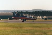 XX163 @ EGQL - Hawk T.1 of 4 Flying Training School at RAF Valley landing at the 1988 RAF Leuchars Airshow. - by Peter Nicholson