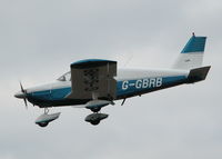 G-GBRB @ EGLK - RESIDENT CHEROKEE IN FINALS RWY 25. NOW CARRIES A SLIGHTLY DIFFERENT COLOR SCHEME FROM PREVIOUS PHOTOS - by BIKE PILOT