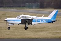 G-AZSF @ EGBJ - 1972 Piper PIPER PA-28R-200-2 arriving at Gloucestershire (Staverton) Airport - by Terry Fletcher