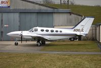 N96JL @ EGBJ - Cessna 421C parked at Gloucestershire (Staverton) Airport - by Terry Fletcher