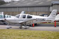 N696MD @ EGBJ - Cirrus SR22 at Gloucestershire (Staverton) Airport - by Terry Fletcher
