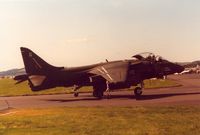ZD348 @ EGQL - Harrier GR.5 of 233 Operational Conversion Unit arriving at the 1988 RAF Leuchars Airshow only one month after delivery into service. - by Peter Nicholson