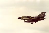 43 59 @ EGQS - MFG-1 Tornado IDS on final approach to Runway 23 at RAF Lossiemouth in September 1988. - by Peter Nicholson