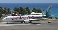 9Y-GEO @ TNCM - Caribbean airlines at the tresh hold runway 10 TNCM - by Daniel Jef