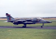 XX729 @ EGQS - Jaguar GR.1A of 226 Operational Conversion Unit taxying to the active runway at RAF Lossiemouth in September 1988. - by Peter Nicholson