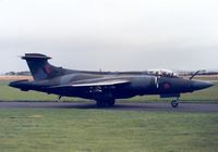 XX885 @ EGQS - Buccaneer S.2B of 12 Squadron taxying to the active runway at RAF Lossiemouth in September 1988. - by Peter Nicholson
