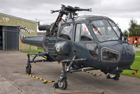 G-CGGK @ EGBR - Westland Wasp HAS1 At Breighton Airfield in 2009. Ex XT434 RN 829 Sqn and latterly DARA Fleetlands Apprentice School. Under renovation at The Real Aeroplane Company to flying condition for display in 2010 as G-CGGK. - by Malcolm Clarke