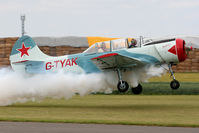 G-TYAK @ EG10 - Departing for a short display routine. - by MikeP