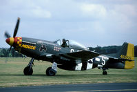 G-BTCD @ EGSU - 'Moose' in the markings of 362FS/357 FG
