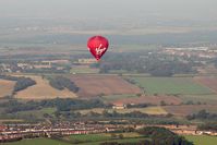 G-XVBF @ NONE - Lindstrand LBL-330A. Taken from R44 G-MGWI over Co Durham, UK in 2006. - by Malcolm Clarke