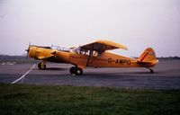 G-AMPG @ EGFH - Visiting PA-12 with Harvard G-DDMV. Mid-1990's - by Roger Winser