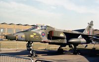 XZ386 - Jaguar GR.1 of 14 Squadron on display at the 1977 Royal Review at RAF Finningley. - by Peter Nicholson