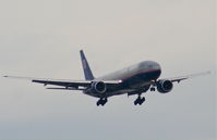 N794UA @ KLAX - United Airlines Boeing 777-222 N794UA, 7R approach KLAX. - by Mark Kalfas