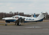 G-BNJR @ EGLK - RESIDENT TURBO ARROW IV AT THE PUMPS - by BIKE PILOT