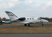 G-FBKC @ EGLK - BLINK MUSTANG TAXYING PAST THE CAFE - by BIKE PILOT