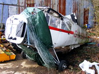 G-ASWF @ X3SE - remains of Beagle A.109 Airedale behind one of the hangars - by Chris Hall