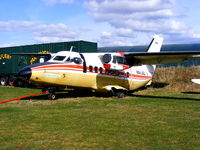 HA-LAQ @ EGSP - in the graveyard behind the main hangar at Sibson. - by Chris Hall