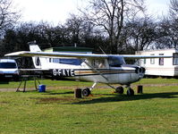 G-FAYE @ EGSP - in the graveyard behind the main hangar at Sibson - by Chris Hall