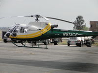 N813CE @ ONT - Parked to the rear of the Edison Office at Ont - by Helicopterfriend