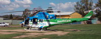 VH-NSC @ YXWG - snowyhydro SouthCare VH-NSC Bell 412 Helicopter at the Duke of Kent Oval Helipad in Wagga Wagga. - by YSWG-photography