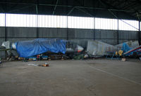 UNKNOWN @ LFBN - Dismantled into a hangar... - by Shunn311