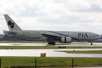AP-BGZ @ EGCC - Pakistan International Airlines (PIA) Boeing 777-240(LR) - by Peter Baireder