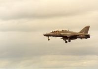 XX219 @ EGQS - Hawk T.1A of 151 Squadron on approach to RAF Lossiemouth in the Summer of 1992. - by Peter Nicholson