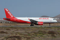 D-ALTF @ GCRR - Air Berlin A320 at Arrecife , Lanzarote in March 2010 - by Terry Fletcher