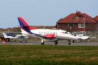 G-OAKI @ EGNH - Jetstream Executive Travel operating for Manx2 - by Chris Hall