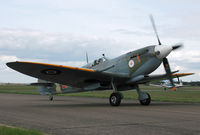 G-BKMI @ EDTG - Spitfire VIII - by J. Thoma