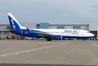 YR-BIB @ EGGW - Blue Air B737 now visits Luton - by Terry Fletcher