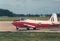 XM424 @ EGXU - Jet Provost T.3A of 1 Flying Training School at RAF Linton-on-Ouse in May 1989. - by Peter Nicholson