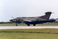 XX892 @ EGQS - Buccaneer S.2B of 208 Squadron at Runway 05 at RAF Lossiemouth in the Summer of 1992. - by Peter Nicholson