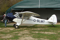 G-BLMT @ EGTN - Owner of this 1953 Piper PIPER PA-18-135 gives his aircraft plenty of TLC - by Terry Fletcher