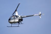 G-LYNC @ EGTC - Robinson R22 on local flight around Cranfield